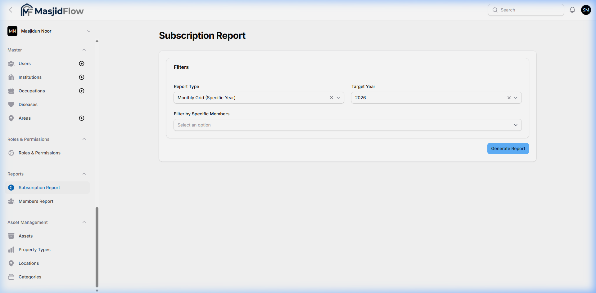 Subscription Report